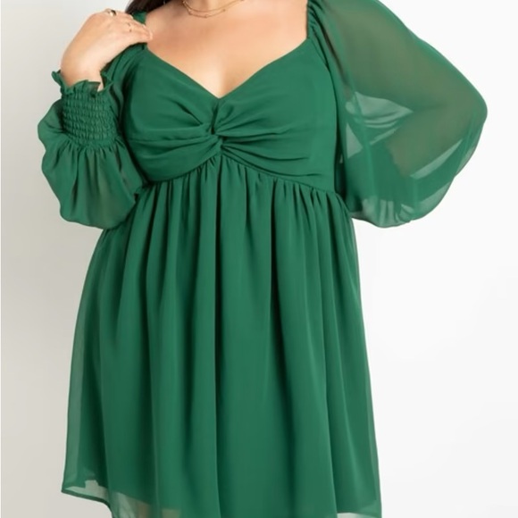 NWT Eva Twisted Bodice Mini Dress - Picture 2 of 7